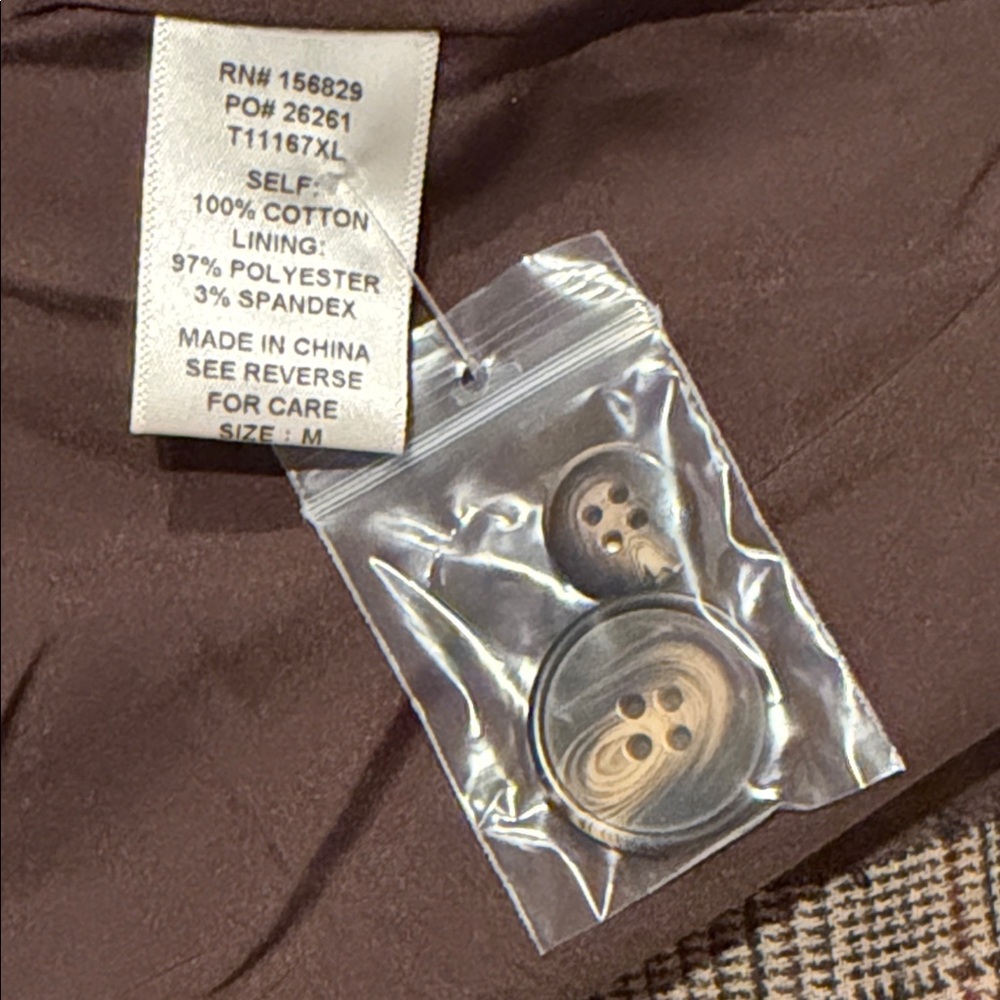 White Birch black label Checkered patchwork Blaze… - image 7